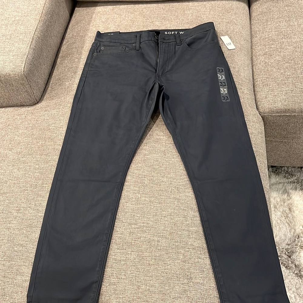 Gap slim fit pants with comfort stretched waist band size 33W-28L